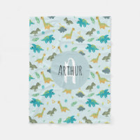 Garçons Bleu T-Rex Jungle Dinosaur Motif Enfants