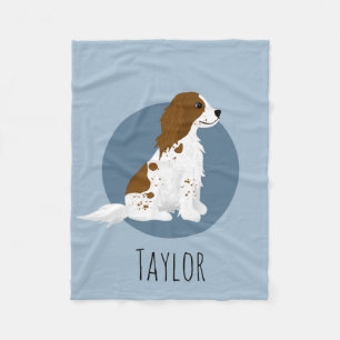 Couverture Polaire Garçons Bleus Springer Espagnol Chien Enfants