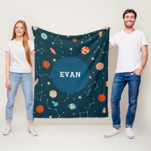 Couverture Polaire Garçons Cool Planètes spatiales Rockets Personna