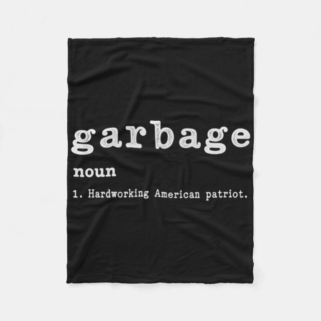 Couverture Polaire Garge Noun Hardworking American Trump 2024 Support (Devant)