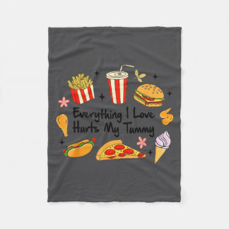 Couverture Polaire Gastroparesis Gastro Ibs Everything I Love Hurts M
