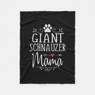 Couverture Polaire géant schnauzer mama - drôle d'amant schnauzer cad