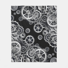 Couverture Polaire Gears en argent vapeur