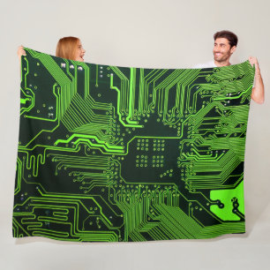 Couverture Polaire Geek de la carte de circuit électronique Nerd PCB