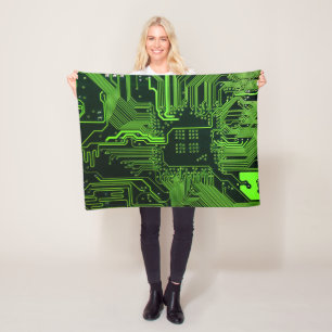 Couverture Polaire Geek de la carte de circuit électronique Nerd PCB