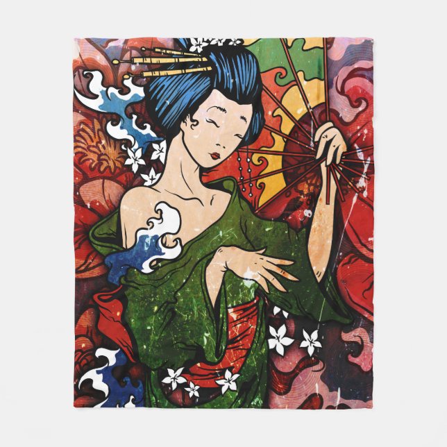 Couverture Polaire Geisha (Devant)