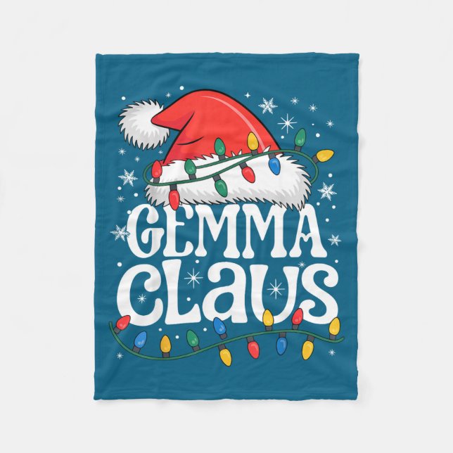 Couverture Polaire Gemma Claus Funny Xmas Christmas Grandma Holiday S (Devant)