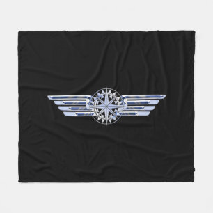 Couverture Polaire Général Private Air Pilot Chrome Comme Ailes Noir