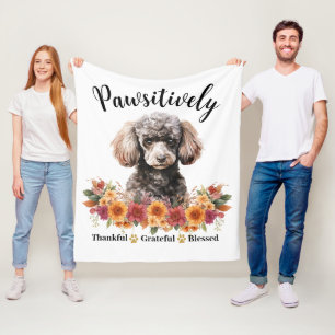 Couverture Polaire Génial et gracieux, bienheureux, mignon chien