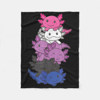 Couverture Polaire Genre fluide Fierté fluide de genre Lgbtq Axolotl