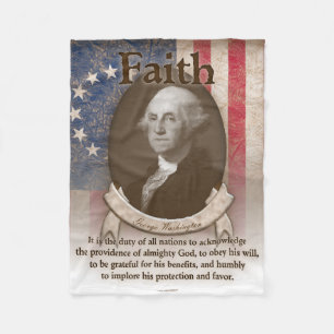 Couverture Polaire George Washington - foi