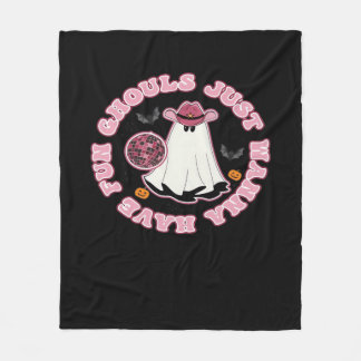 Couverture Polaire Ghouls veut juste s'amuser (Hallowee de style occi