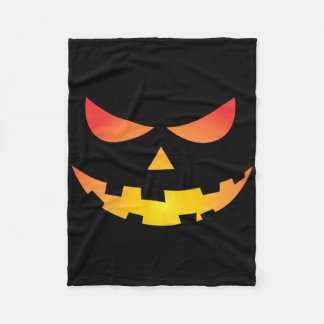 Couverture Polaire Giant Jack O'Lantern Face Halloween Citrouille Amu
