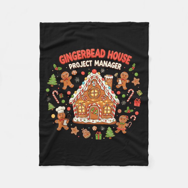 Couverture Polaire Gingerbread House Project Manager Cookie Baking Fu (Devant)