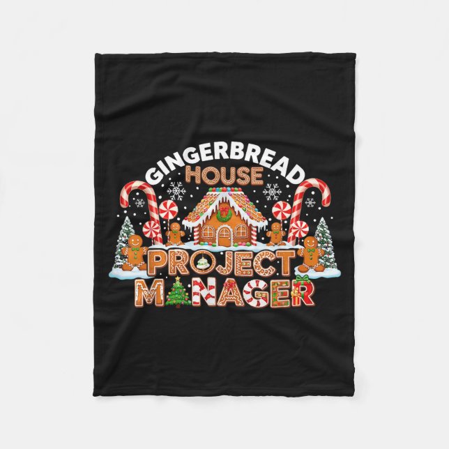 Couverture Polaire Gingerbread Man Costume, Gingerbread House Project (Devant)