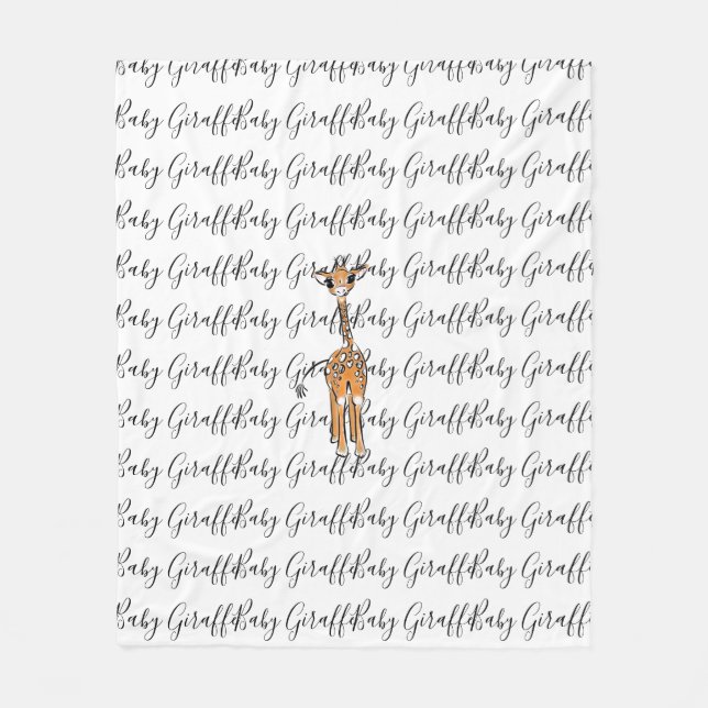 Couverture Polaire Girafe (Devant)