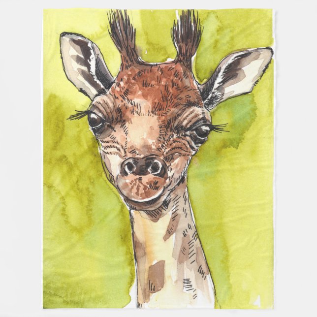 Couverture Polaire Giraffe (Devant)