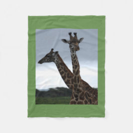 Couverture Polaire Giraffe Twins Mignonne Personnaliser Destiny Desti