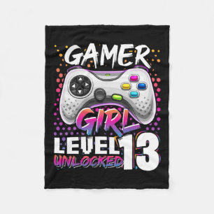 Couverture Polaire Girl Level 13 Déverrouillé Jeu vidéo 13e anniversa