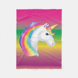 Couverture Polaire Girls Rainbow Unicorn Fleece