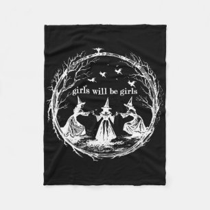Couverture Polaire Girls Sera Filles Sorcière Witchy Saison Éffrayant