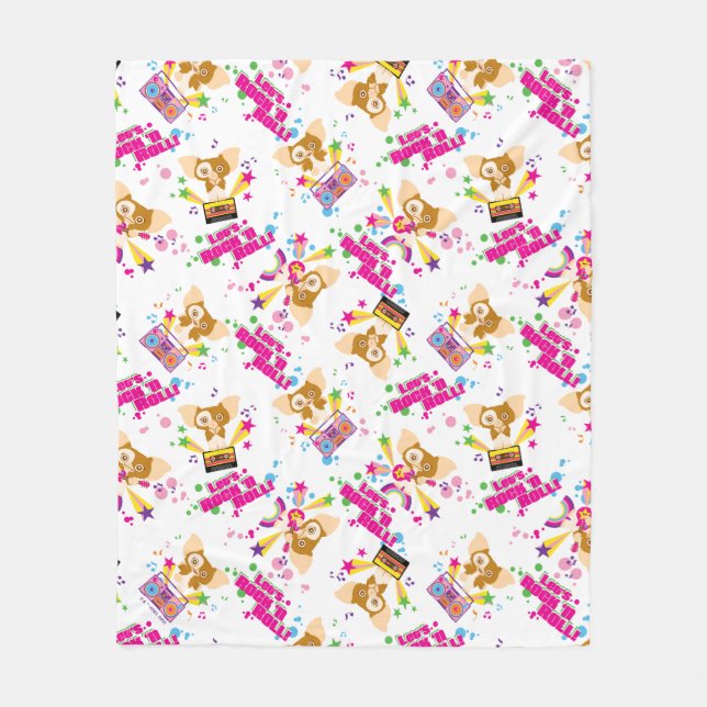 Couverture Polaire Gizmo | Motif Rock 'n Roll (Devant)