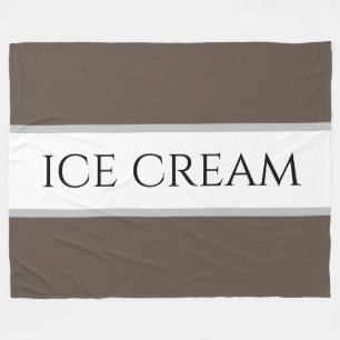 Couverture Polaire GLACE CRÈME Chocolat Brown Vanille Blancs