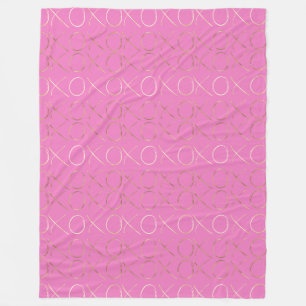 Couverture Polaire Glam XOXO Or Rose