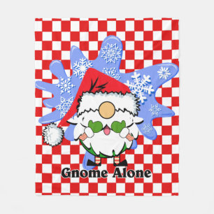 Couverture Polaire Gnome Alone Funny Christmas Movie Parodie Rouge Ve