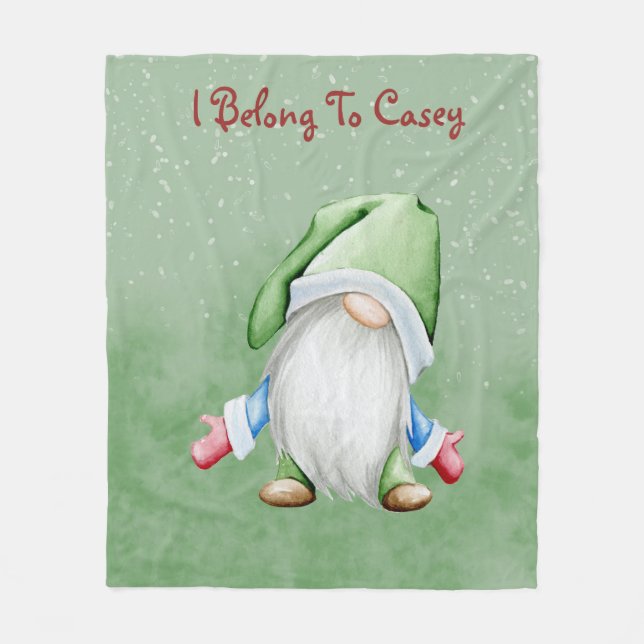 Couverture Polaire Gnome personnalisé (Devant)