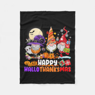 Couverture Polaire Gnomes Halloween Thanksgiving Christmas Happy Hall