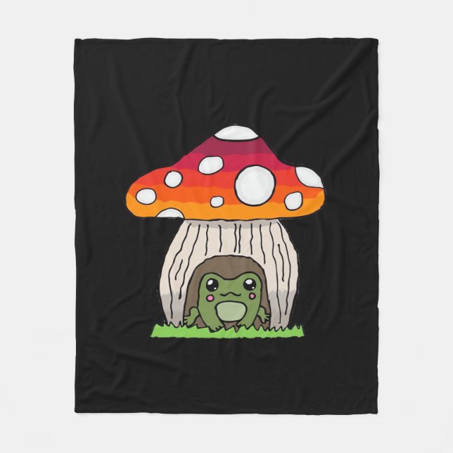 Couverture Polaire Goblincore Frog Classic Retro Appeal (Devant)