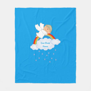Couverture Polaire Godson Cadeau mignon Angel Arc-en-ciel personnalis