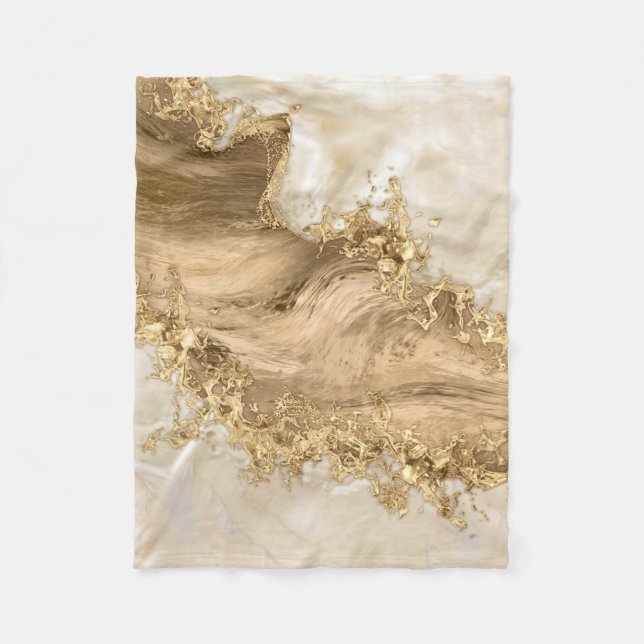 Couverture Polaire Gold et Pearl - Splatz et flux (Devant)