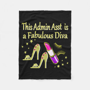 COUVERTURE POLAIRE GOLD GLITZY ADMIN ASSISTANT DIVA DESIGN