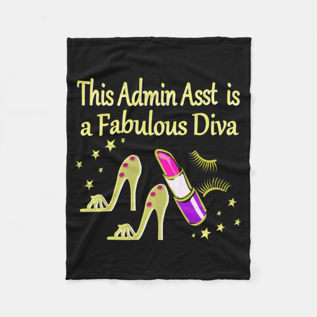 COUVERTURE POLAIRE GOLD GLITZY ADMIN ASSISTANT DIVA DESIGN (Devant)