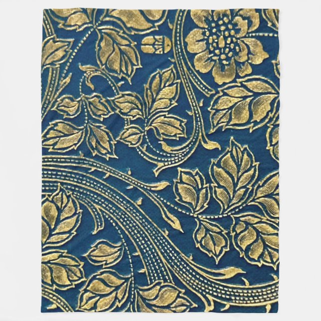 Couverture Polaire Golden Blossom Elegance  Fleece Blanket (Devant)