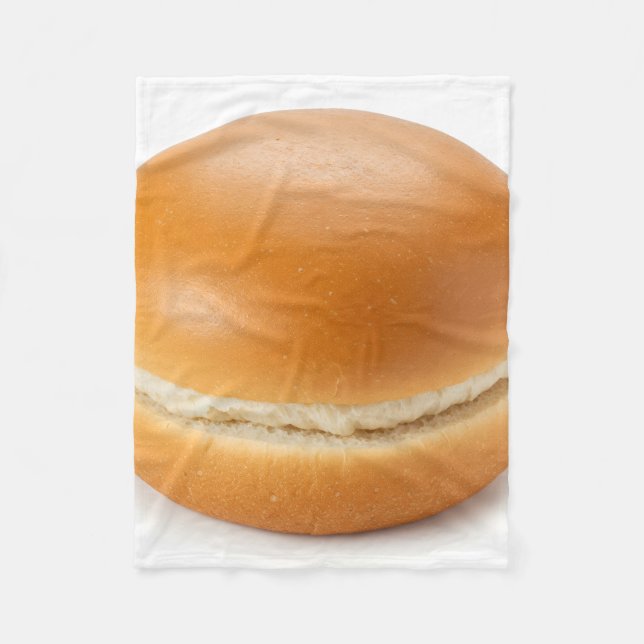 Couverture Polaire Golden Cream-Filled Bun Dessert Photo (Devant)