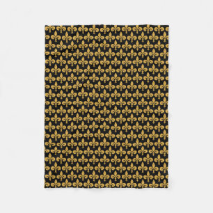 Couverture Polaire Golden Fleur de Lis