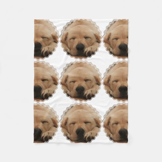 Couverture Polaire Golden retriever (Devant)