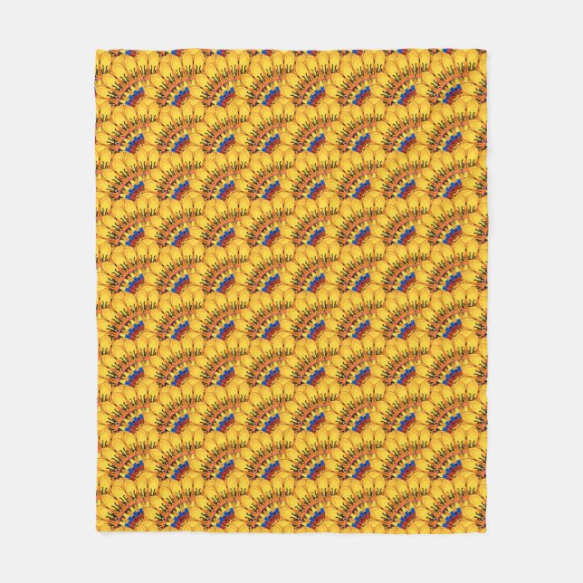 Couverture Polaire Golden sunburst  (Devant)