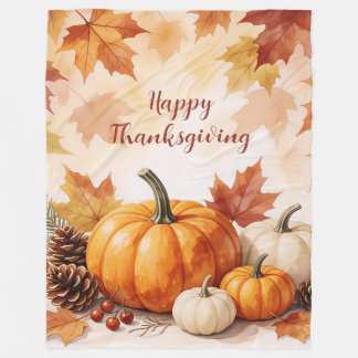 Couverture Polaire Golden Trendy Autumn Thanksgiving Collection