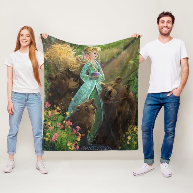 Couverture Polaire Goldilocks et les trois ours (En situation)