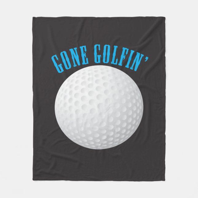 Couverture Polaire Golf Ball ⛳ 🎁 est parti Golfeur Golfing (Devant)
