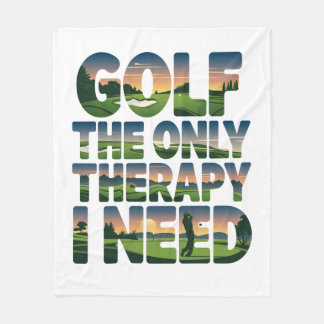 Couverture Polaire Golf la seule thérapie, tendance