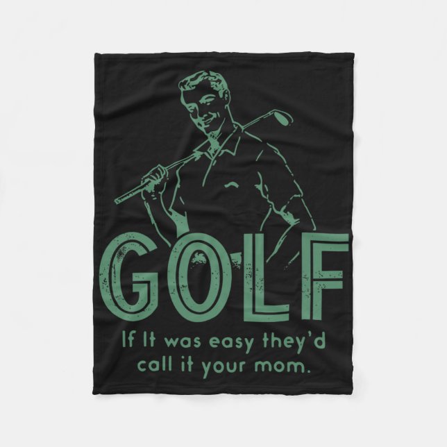 Couverture Polaire Golf Si T'Était Facile, Ils L'Appeleraient Ta Mère (Devant)