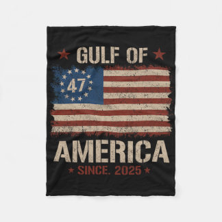 Couverture Polaire Golfe D'Usa Amérique Est 2025 47ème Drapeau Améric