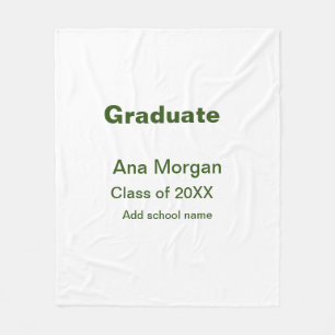 Couverture Polaire Graduate ajouter nom classe de nom de l'école de 2