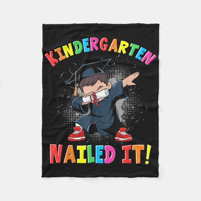 Couverture Polaire Graduation 2025 Garçons Enfants Dabbing Gra (Devant)