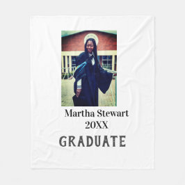 Couverture Polaire Graduation photo name year class university simple